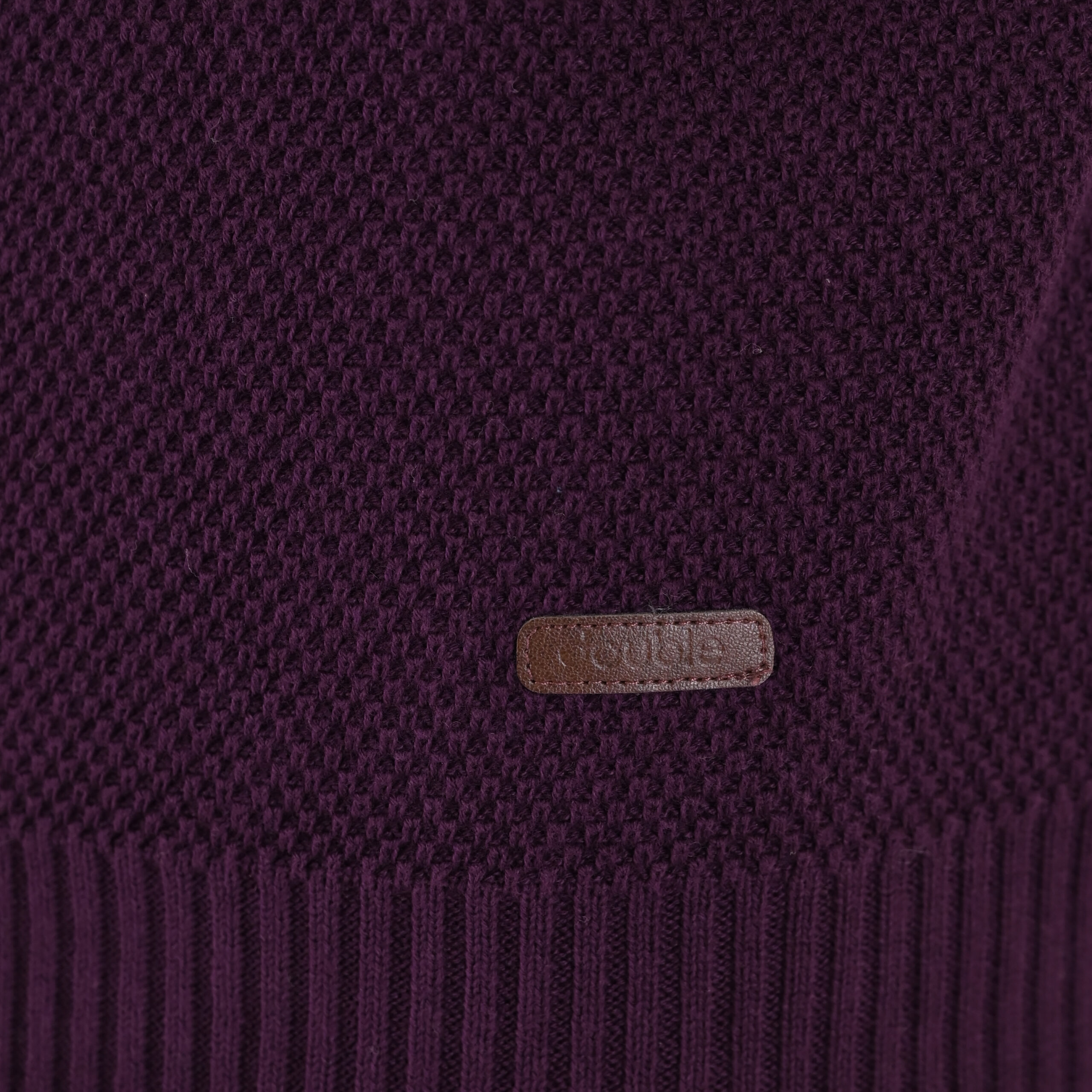 262KNIT-8075 KNITS CREWNECK (SPECIAL KNITTING) DK RASPBERRY - Image 5