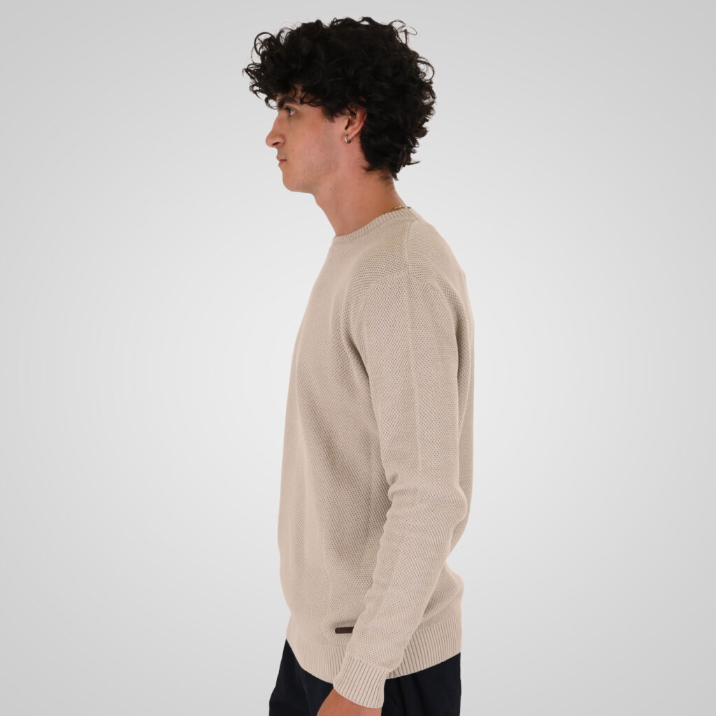 262KNIT-8075 KNITS CREWNECK (SPECIAL KNITTING) ICE