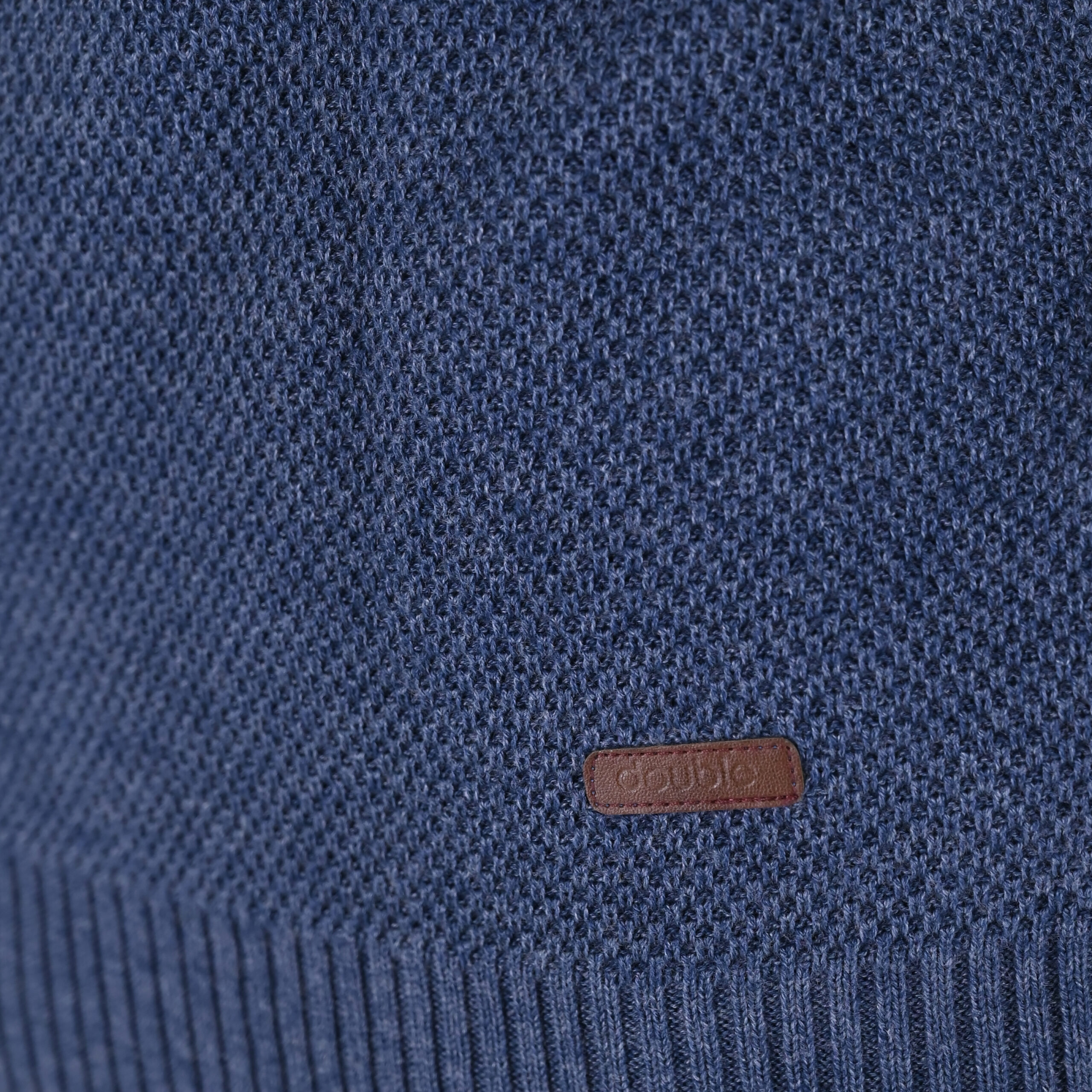 262KNIT-8075 KNITS CREWNECK (SPECIAL KNITTING) INDIGO - Image 5