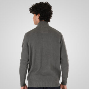 262KNIT-8076 KNITS HALF-ZIP (SPECIAL KNITTING) AGAVE GREEN - Image 4