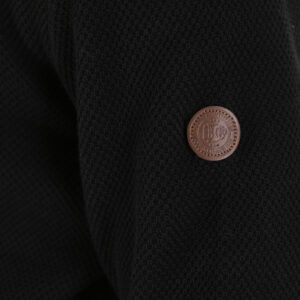 262KNIT-8076 KNITS HALF-ZIP (SPECIAL KNITTING) BLACK - Image 5