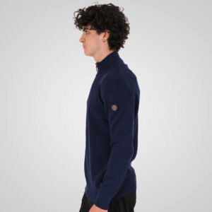 262KNIT-8076 KNITS HALF-ZIP (SPECIAL KNITTING) BLUE MARINE - Image 3