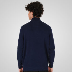 262KNIT-8076 KNITS HALF-ZIP (SPECIAL KNITTING) BLUE MARINE - Image 4