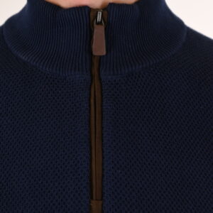 262KNIT-8076 KNITS HALF-ZIP (SPECIAL KNITTING) BLUE MARINE - Image 6