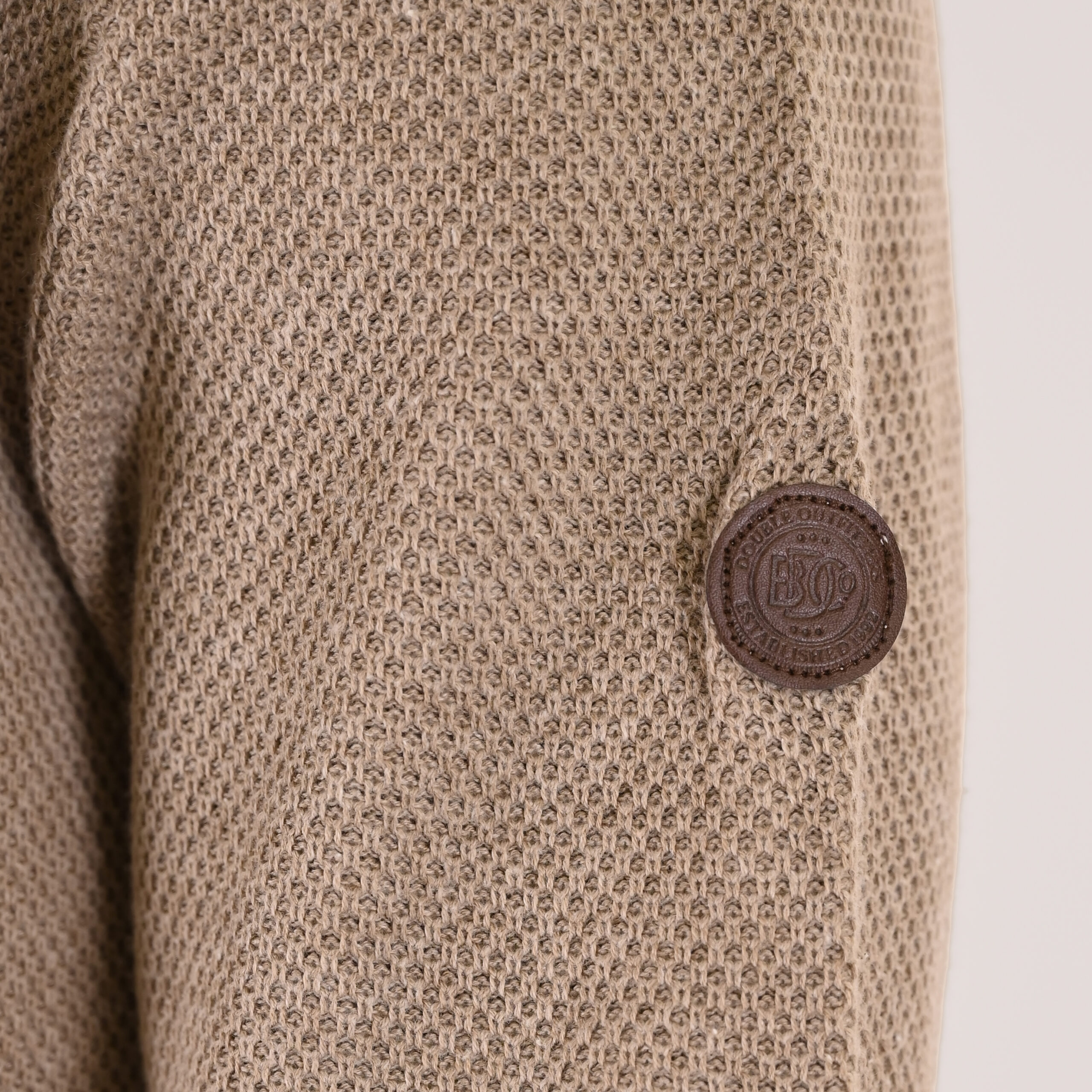 262KNIT-8077 KNITS FULL-ZIP (SPECIAL KNITTING) BEIGE MELANGE - Image 5