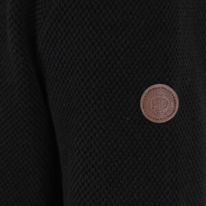 262KNIT-8077 KNITS FULL-ZIP (SPECIAL KNITTING) BLACK - Image 5