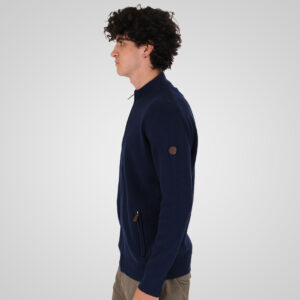 262KNIT-8077 KNITS FULL-ZIP (SPECIAL KNITTING) BLUE MARINE - Image 3