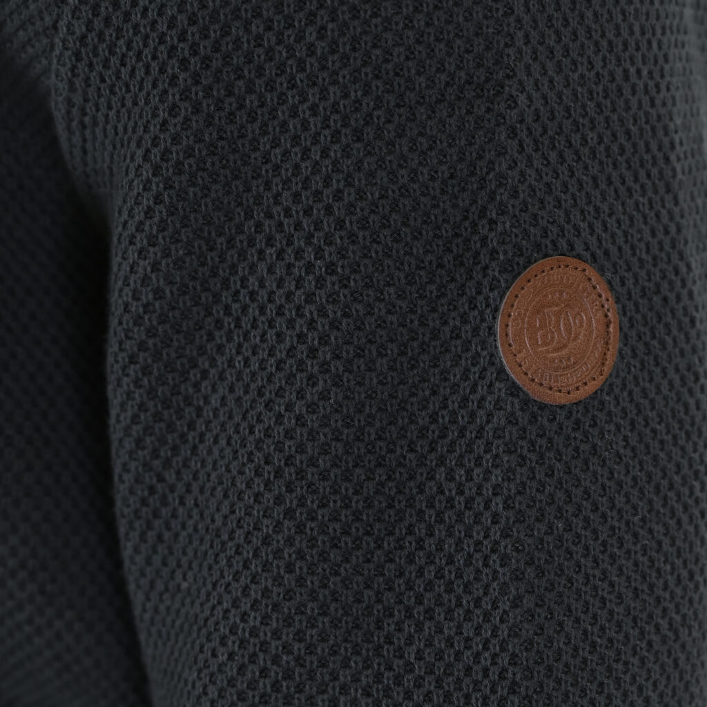 262KNIT-8077 KNITS FULL-ZIP (SPECIAL KNITTING) DEEP FOREST