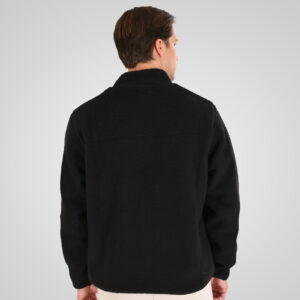 262MFT-7085 SHERPA FULL ZIP WITH ZIP BODY POCKETS BLACK - Image 4