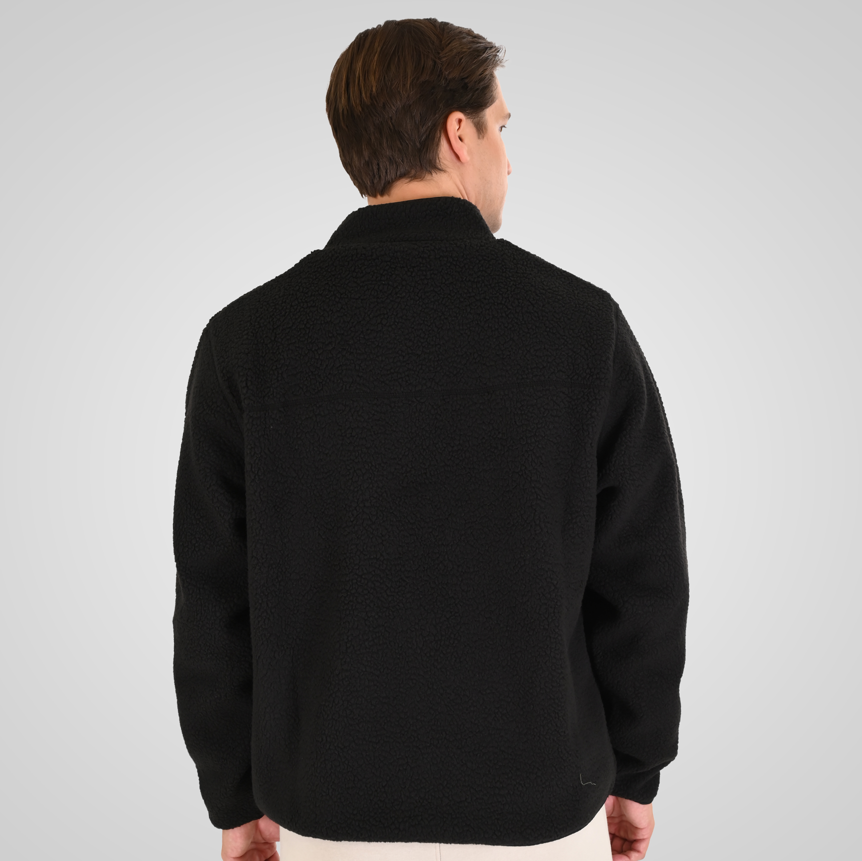 262MFT-7085 SHERPA FULL ZIP WITH ZIP BODY POCKETS BLACK - Image 4