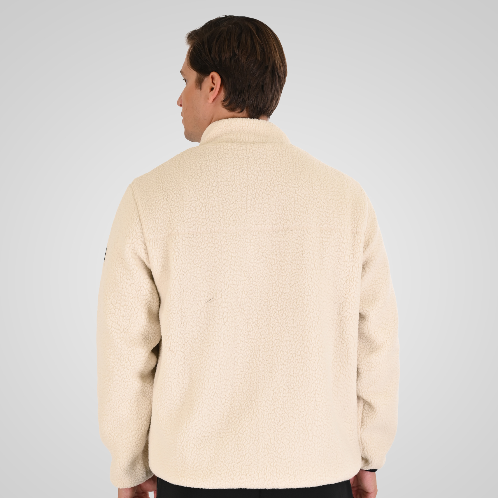 262MFT-7085 SHERPA FULL ZIP WITH ZIP BODY POCKETS OFF WHITE - Image 4