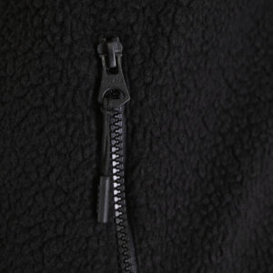 262MFT-7086 SHERPA SLEEVELESS FULL ZIP WITH CHEST EMBROIDERY BLACK - Image 6