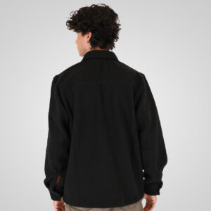 262MFT-7087 SHERPA OVERSHIRT WITH CHEST POCKETS BLACK - Image 4