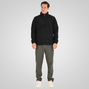 262MFT-7088 POLAR FLEECE TOP FULL-ZIP BLACK