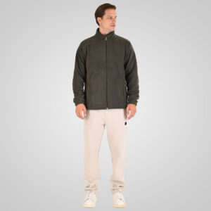 262MFT-7088 POLAR FLEECE TOP FULL-ZIP KHAKI