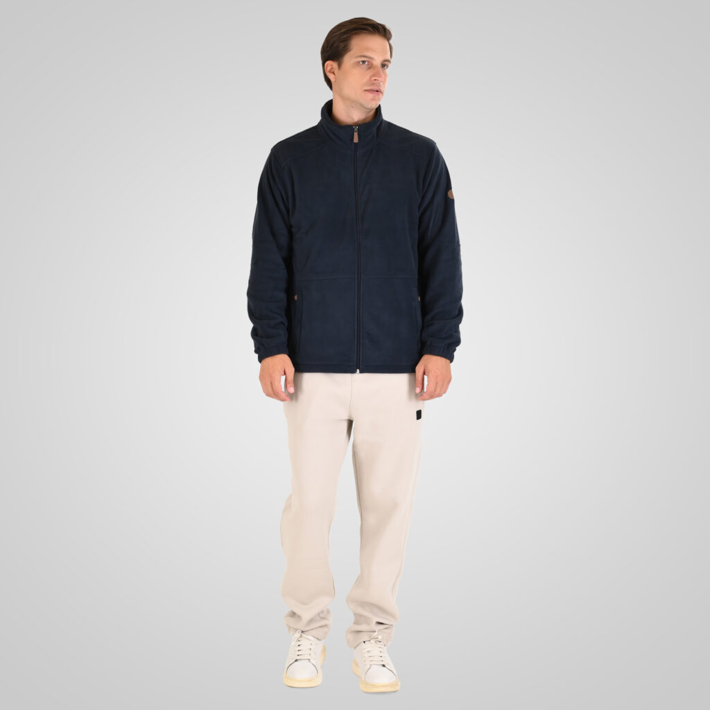262MFT-7088 POLAR FLEECE TOP FULL-ZIP NAVY