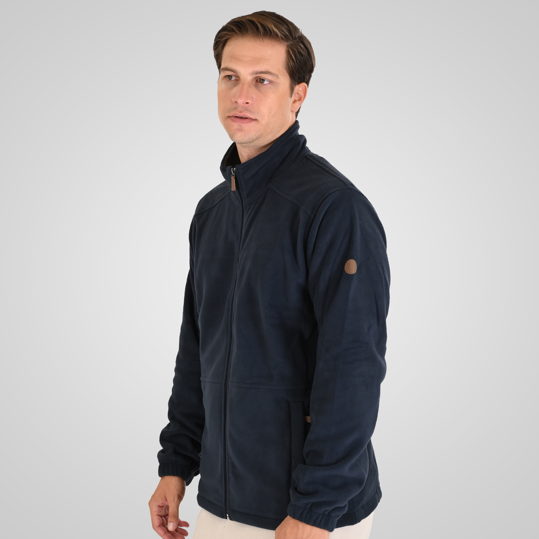 262MFT-7088 POLAR FLEECE TOP FULL-ZIP NAVY - Image 3