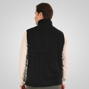 262MFT-7089 SLEEVELESS POLAR FLEECE TOP FULL-ZIP BLACK - Image 4