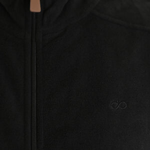 262MFT-7089 SLEEVELESS POLAR FLEECE TOP FULL-ZIP BLACK - Image 5