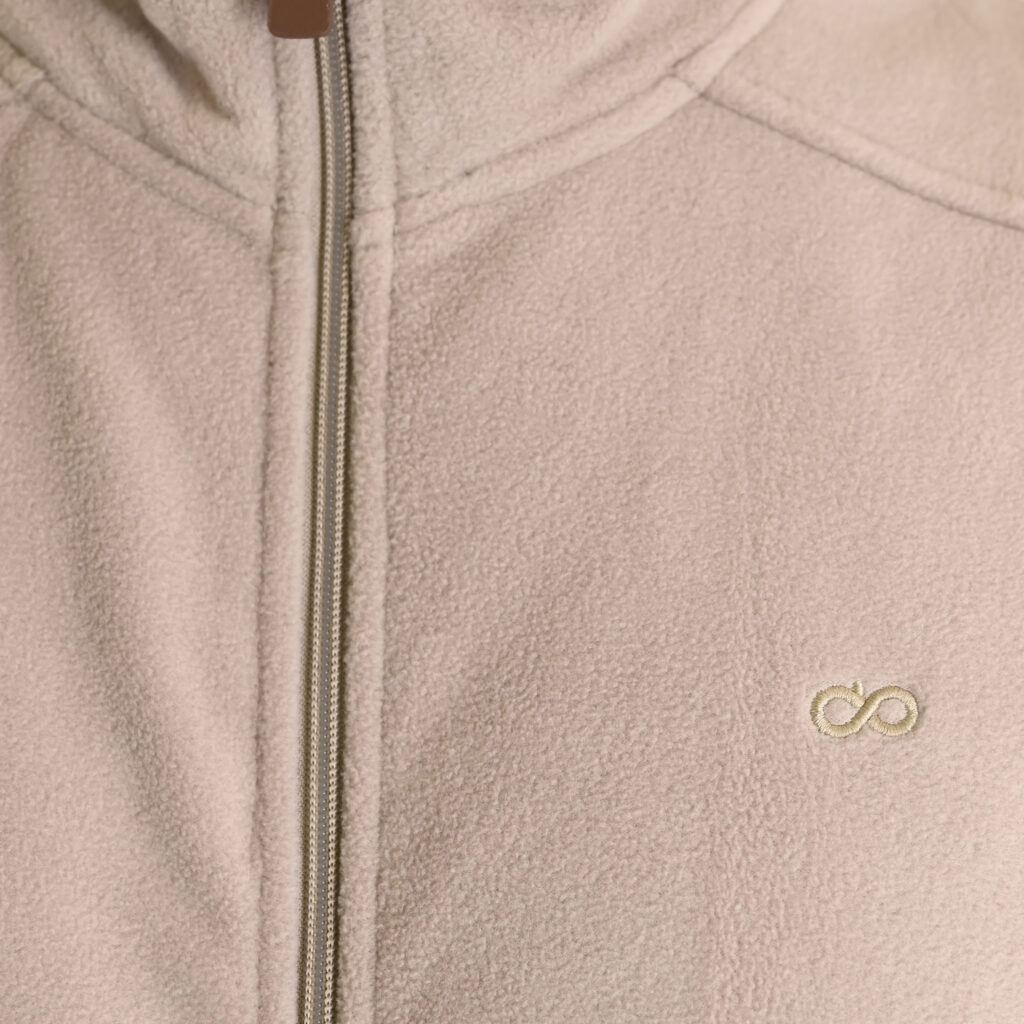 262MFT-7089 SLEEVELESS POLAR FLEECE TOP FULL-ZIP ICE