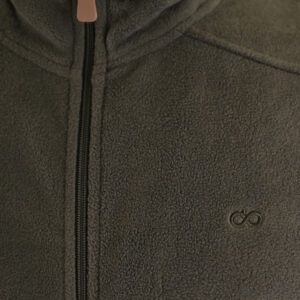 262MFT-7089 SLEEVELESS POLAR FLEECE TOP FULL-ZIP KHAKI - Image 5