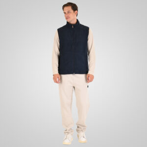 262MFT-7089 SLEEVELESS POLAR FLEECE TOP FULL-ZIP NAVY