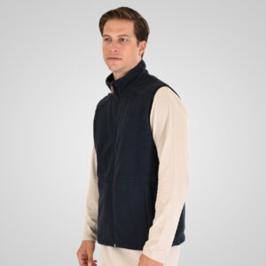 262MFT-7089 SLEEVELESS POLAR FLEECE TOP FULL-ZIP NAVY - Image 3