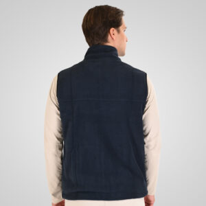 262MFT-7089 SLEEVELESS POLAR FLEECE TOP FULL-ZIP NAVY - Image 4
