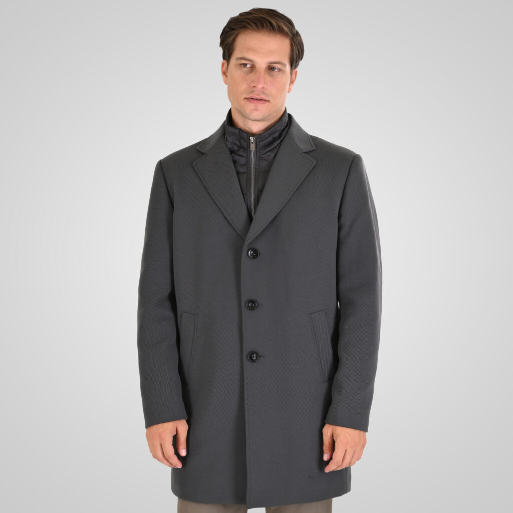 262MJK-2109 COATS LONG ANTHRACITE MELANGE