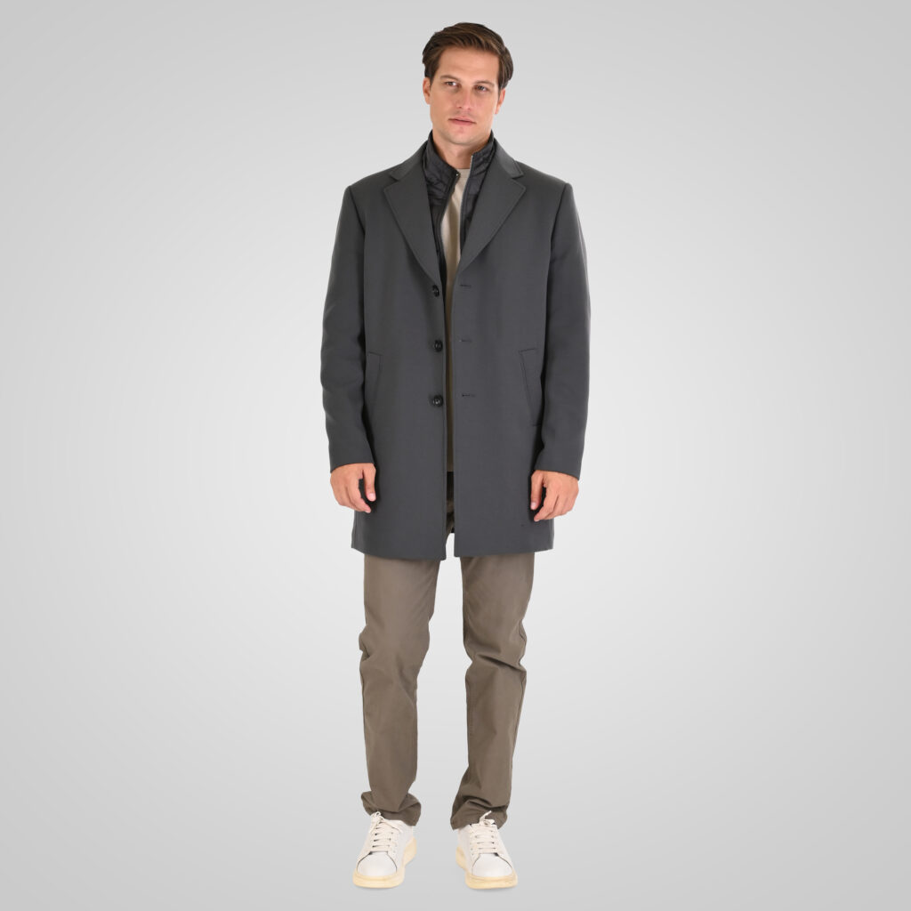 262MJK-2109 COATS LONG ANTHRACITE MELANGE