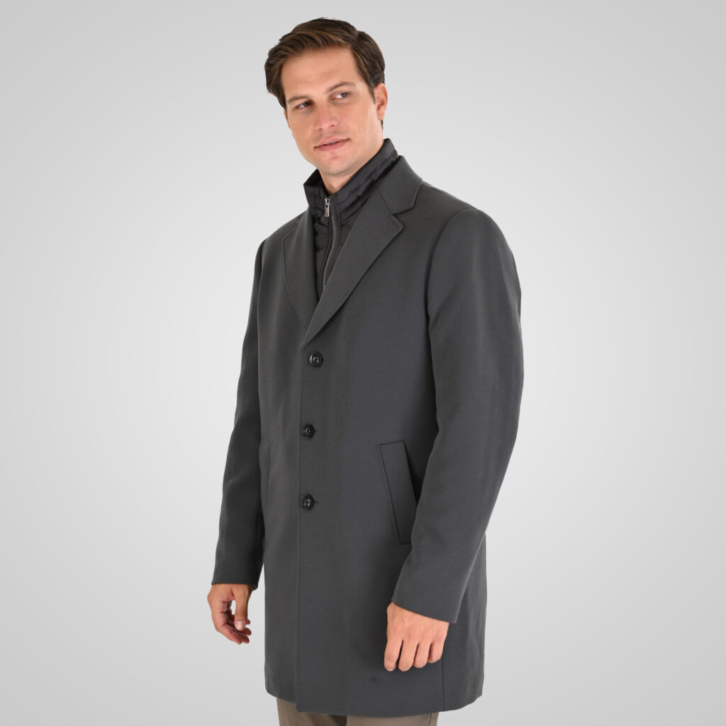 262MJK-2109 COATS LONG ANTHRACITE MELANGE
