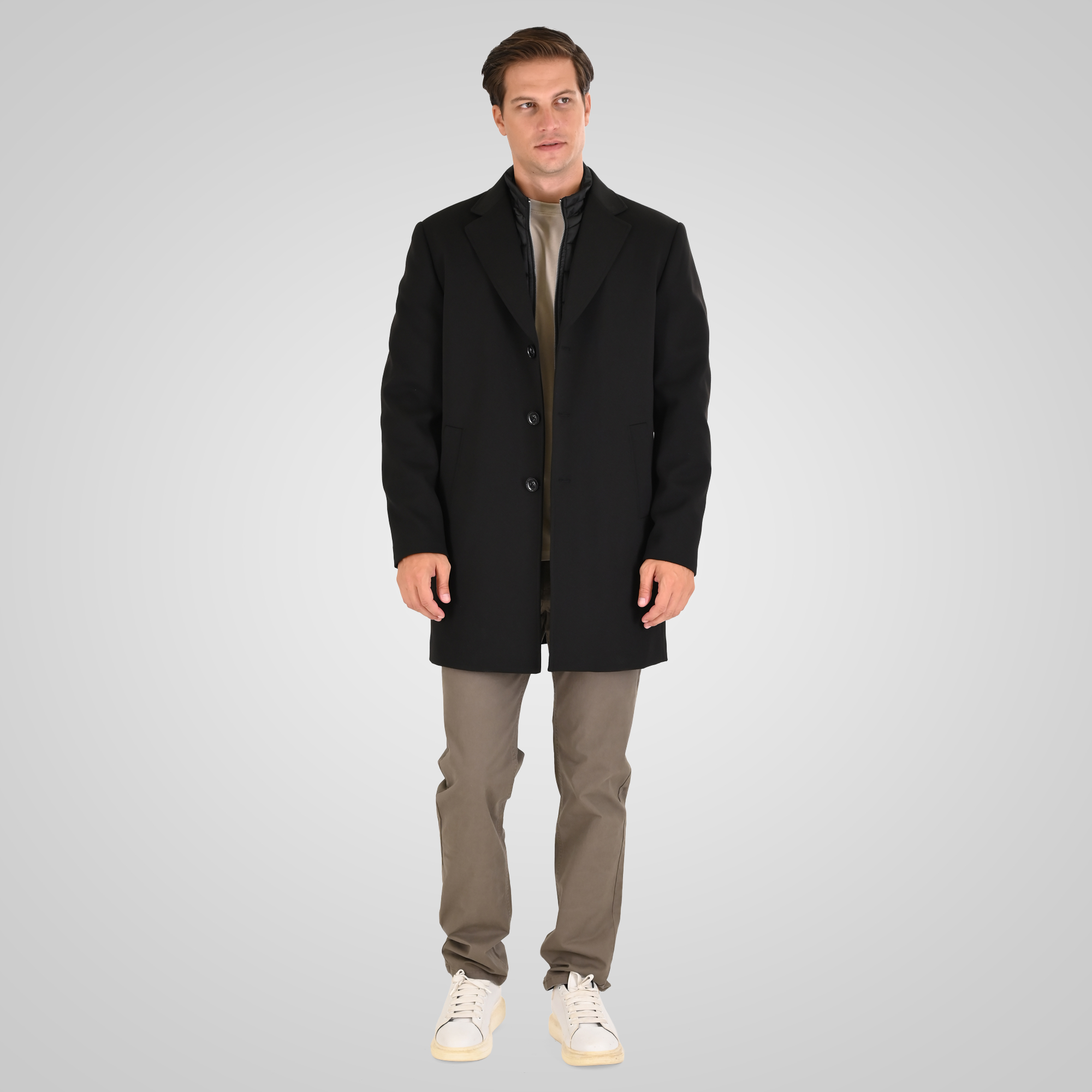 262MJK-2109 COATS LONG BLACK - Image 2