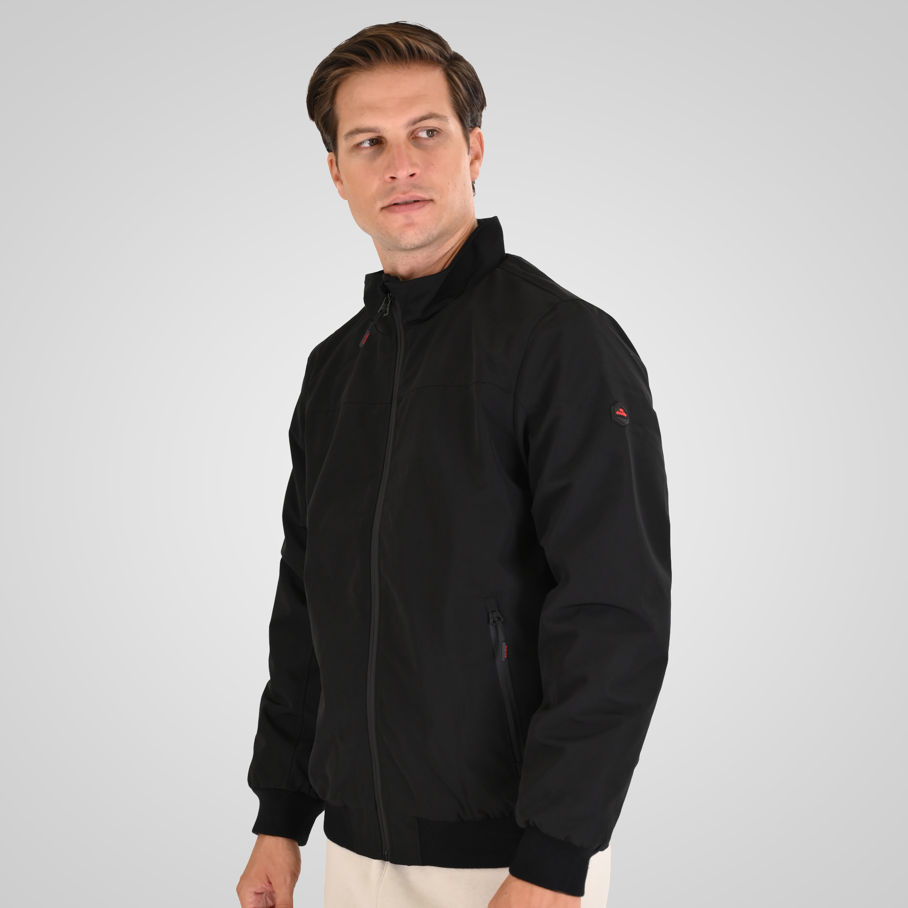 262MJK-2115 JACKETS BOMBER WITH FLEECE INSIDE BLACK - Image 3