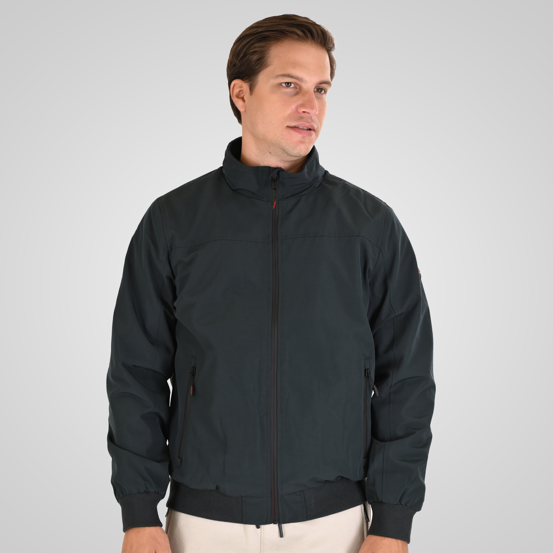 262MJK-2115 JACKETS BOMBER WITH FLEECE INSIDE FOREST - Image 1