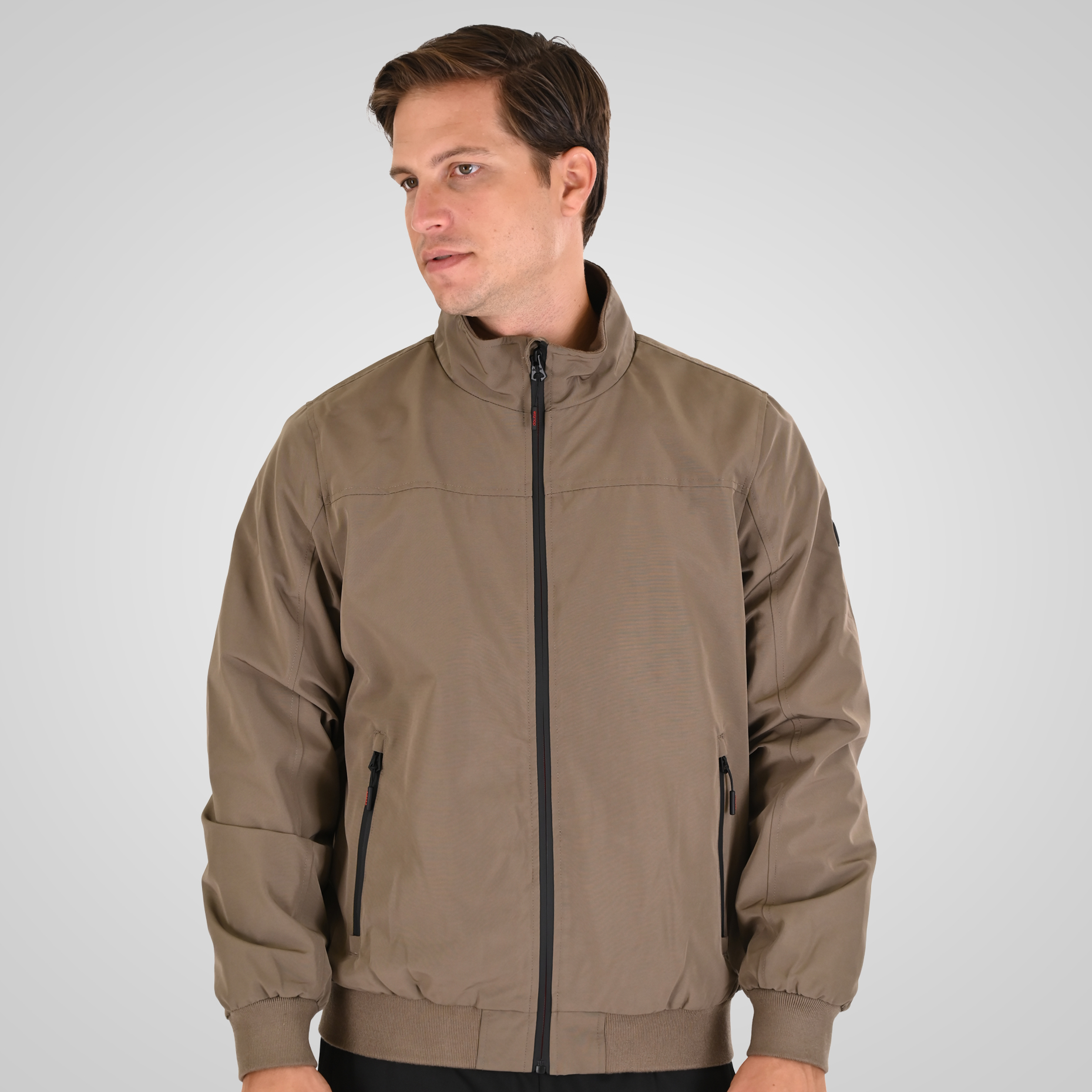 262MJK-2115 JACKETS BOMBER WITH FLEECE INSIDE MUD - Image 1