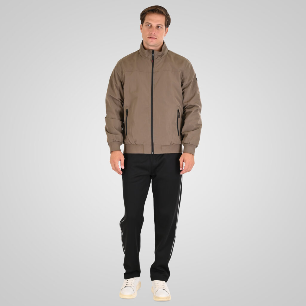 262MJK-2115 JACKETS BOMBER WITH FLEECE INSIDE MUD