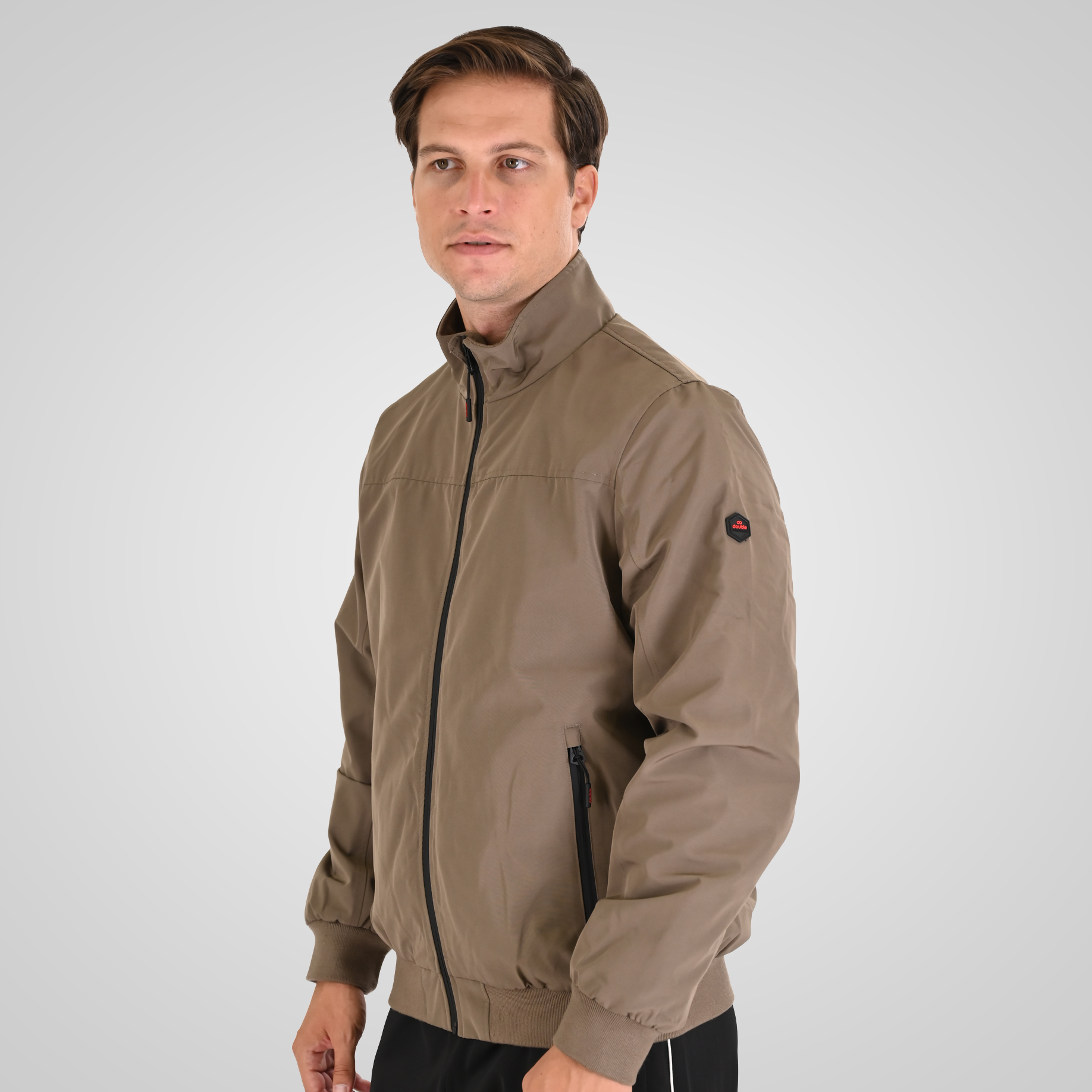 262MJK-2115 JACKETS BOMBER WITH FLEECE INSIDE MUD - Image 3