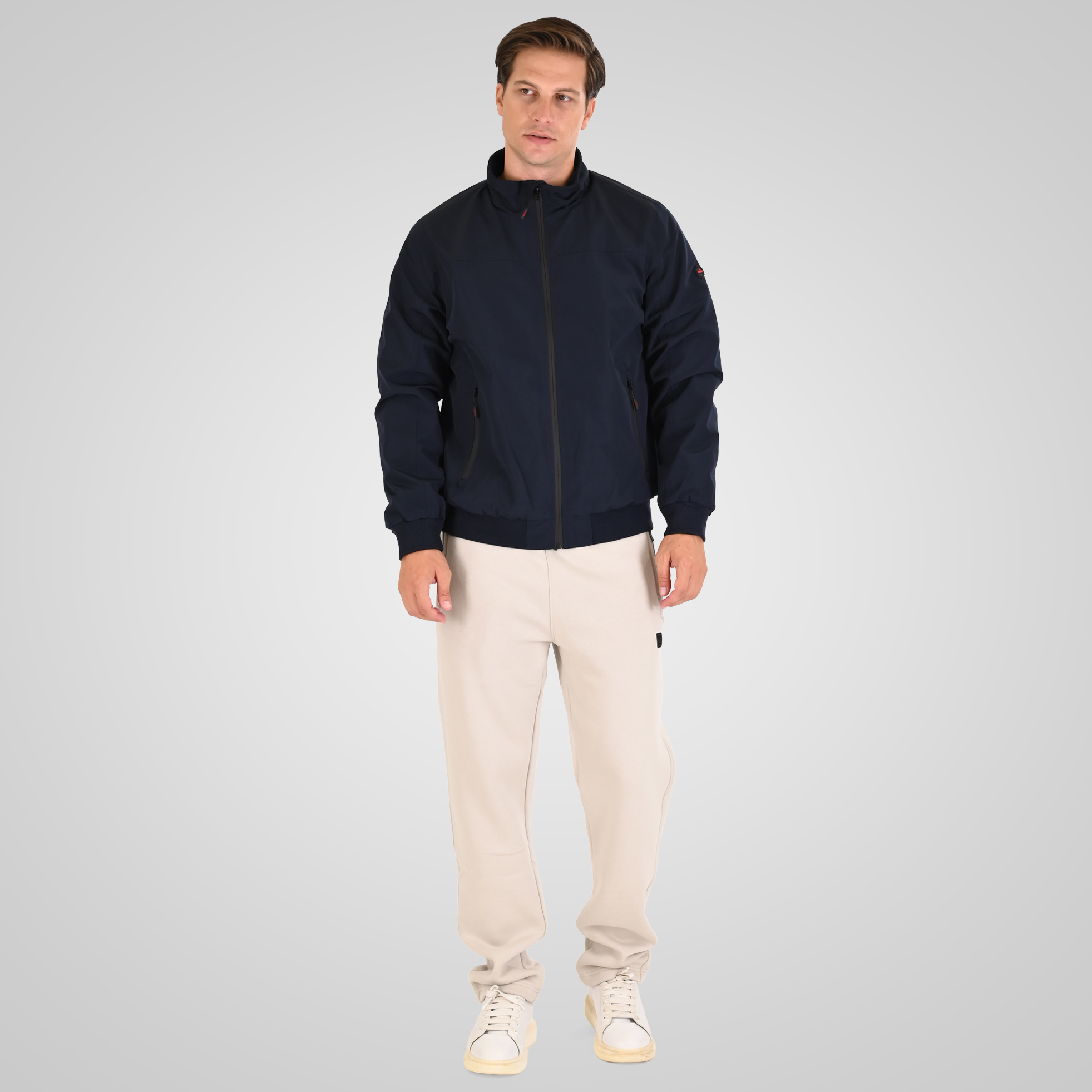 262MJK-2115 JACKETS BOMBER WITH FLEECE INSIDE NAVY - Image 2
