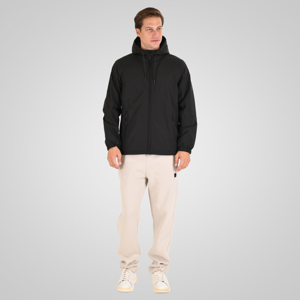 262MJK-2116 JACKETS WITH FLEECE INSIDE BLACK