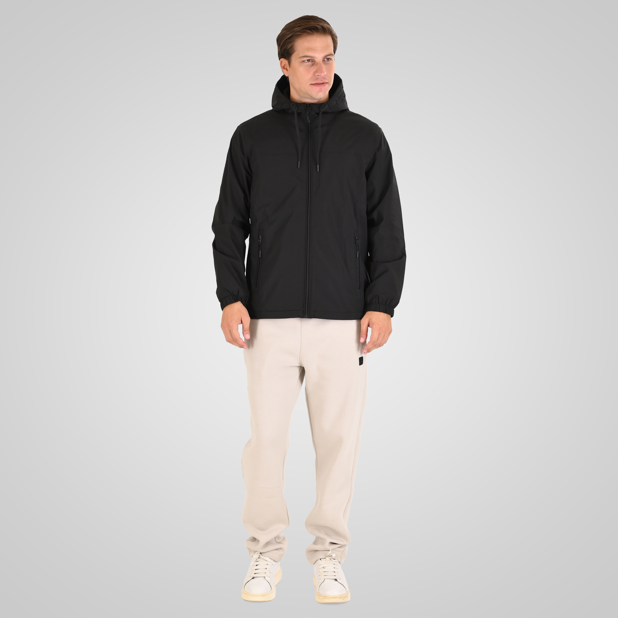262MJK-2116 JACKETS WITH FLEECE INSIDE BLACK - Image 2