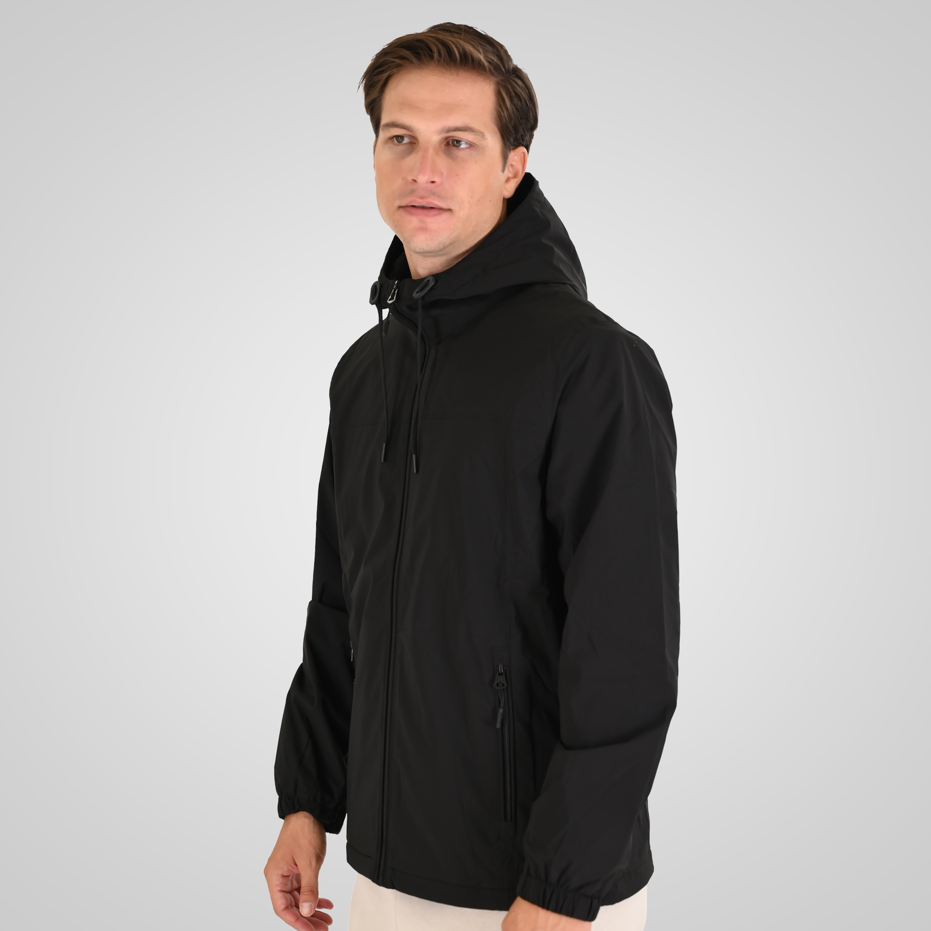 262MJK-2116 JACKETS WITH FLEECE INSIDE BLACK - Image 3