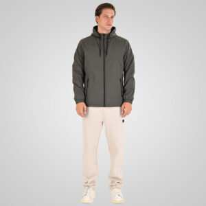 262MJK-2116 JACKETS WITH FLEECE INSIDE GREY GREEN