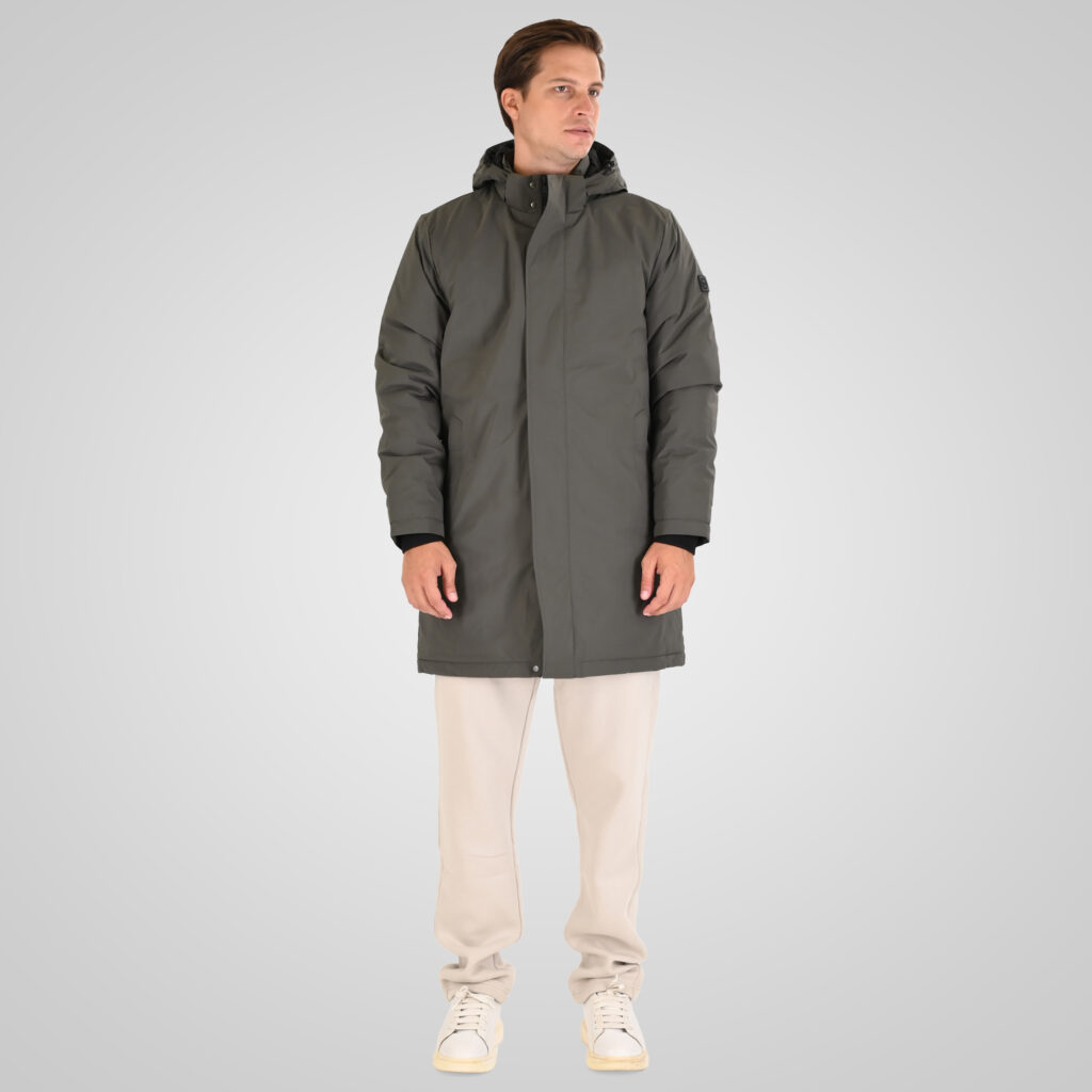 262MJK-2118 JACKETS LONG LENGTH GREY GREEN