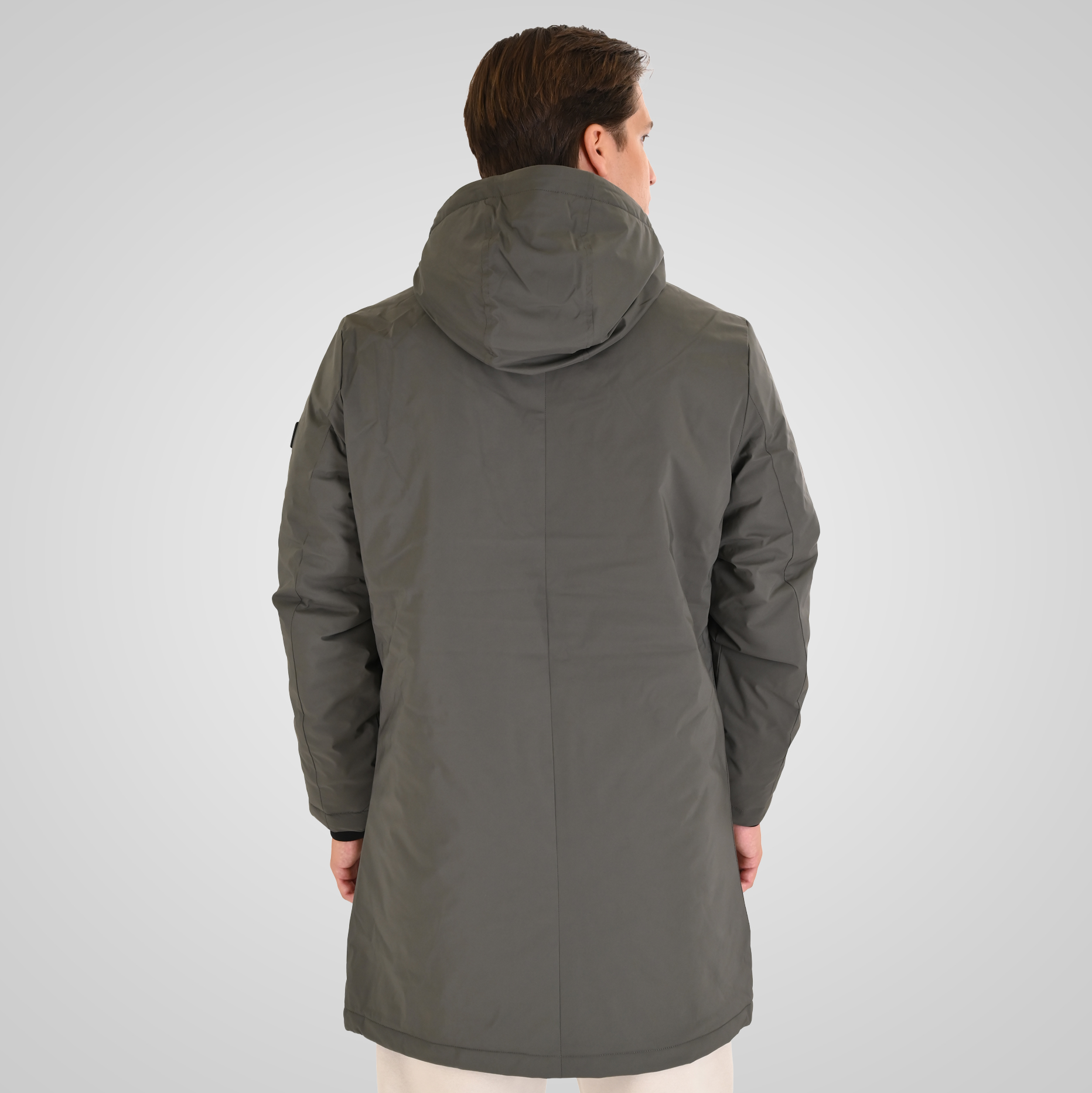 262MJK-2118 JACKETS LONG LENGTH GREY GREEN - Image 4