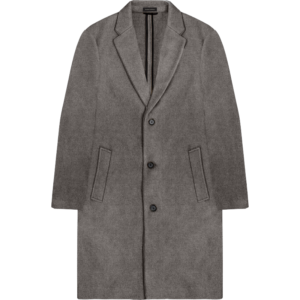 262MJK-2126 COATS LONG GREY MELANGE