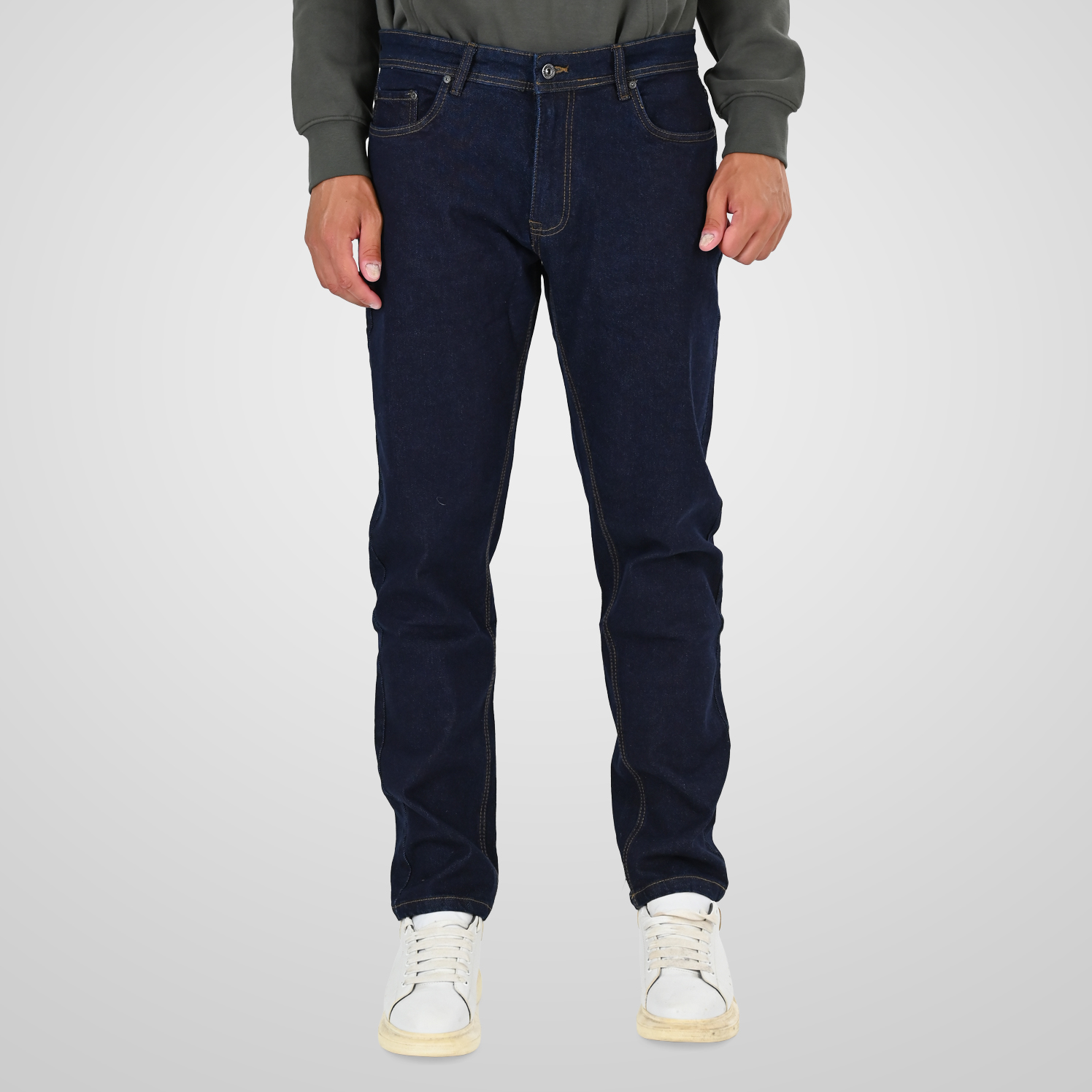 262MJP-4136 PANTS DENIM RAW BLUE DENIM - Image 1