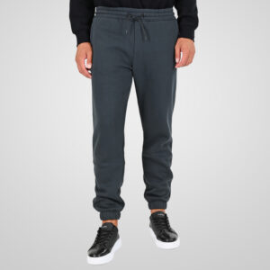 262MPAN-6055 JOGGER PANTS WITH ELASTIC WAISTBAND AND HEM WITH DENSE EMBROIDERY (BRUSHED FLEECE) ANTHRACITE