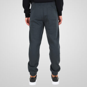262MPAN-6055 JOGGER PANTS WITH ELASTIC WAISTBAND AND HEM WITH DENSE EMBROIDERY (BRUSHED FLEECE) ANTHRACITE - Image 4