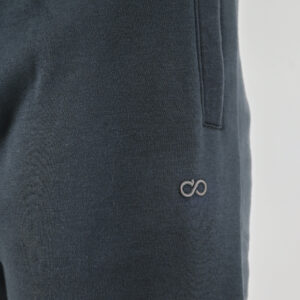 262MPAN-6055 JOGGER PANTS WITH ELASTIC WAISTBAND AND HEM WITH DENSE EMBROIDERY (BRUSHED FLEECE) ANTHRACITE - Image 5