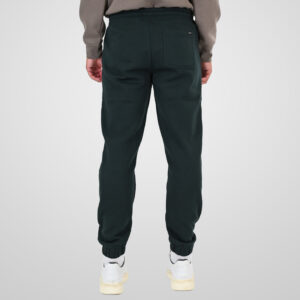 262MPAN-6055 JOGGER PANTS WITH ELASTIC WAISTBAND AND HEM WITH DENSE EMBROIDERY (BRUSHED FLEECE) FOREST GREEN - Image 4